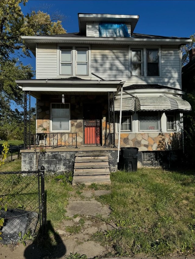 view of front of house featuring a porch