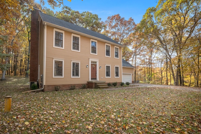 view of colonial inspired home