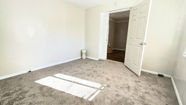 view of carpeted empty room