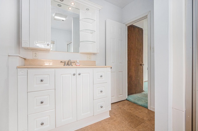 bathroom with vanity