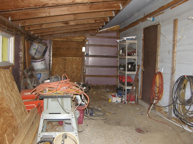 view of basement