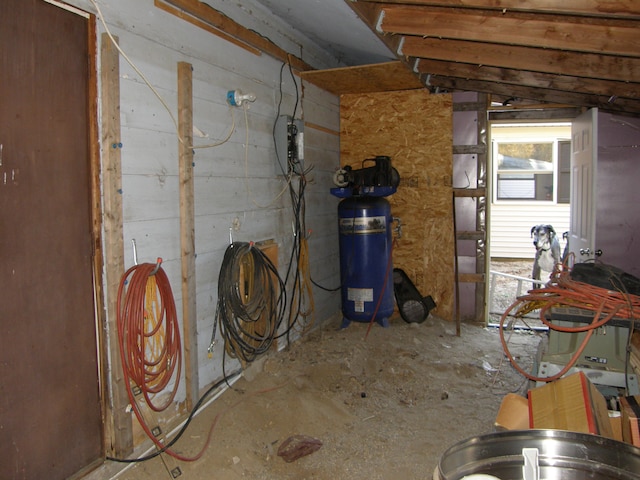 view of basement