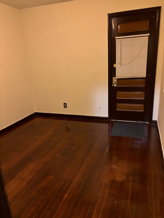 entrance foyer with dark wood-type flooring