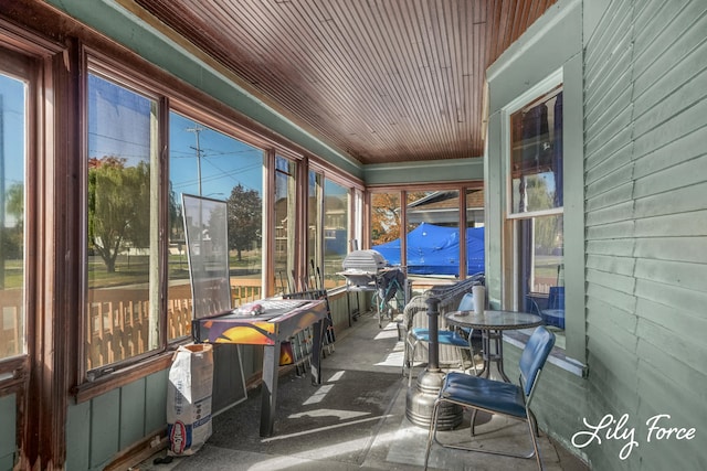 sunroom / solarium with a wealth of natural light