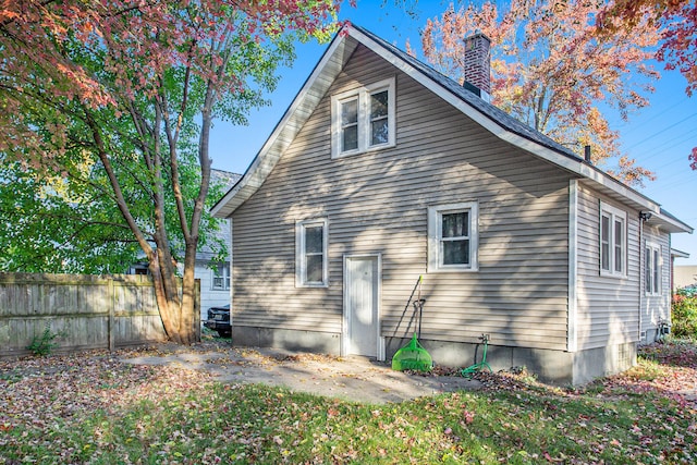 view of rear view of property