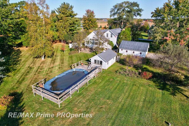 10300 Lange Rd, Birch Run, MI 48415 - aerial view of property and surrounding area