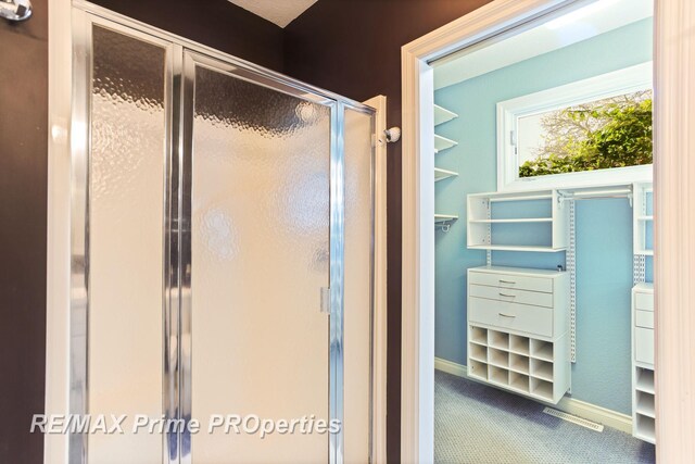 10300 Lange Rd, Birch Run, MI 48415 - full bath featuring a shower stall and baseboards