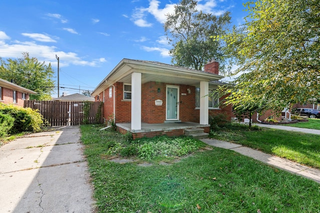 bungalow-style home with a porch