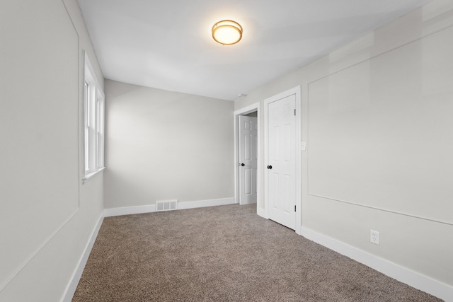 view of carpeted empty room