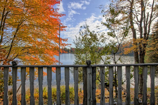 8918 W School Section Lake Dr, Mecosta, MI 49332 - balcony featuring a water view