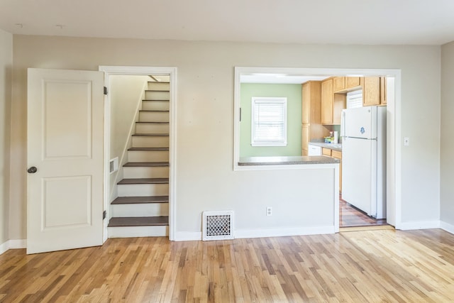 interior space with wood-type flooring