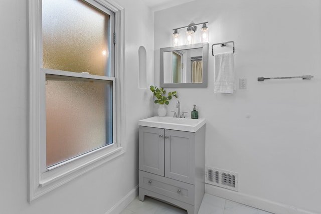 bathroom with vanity