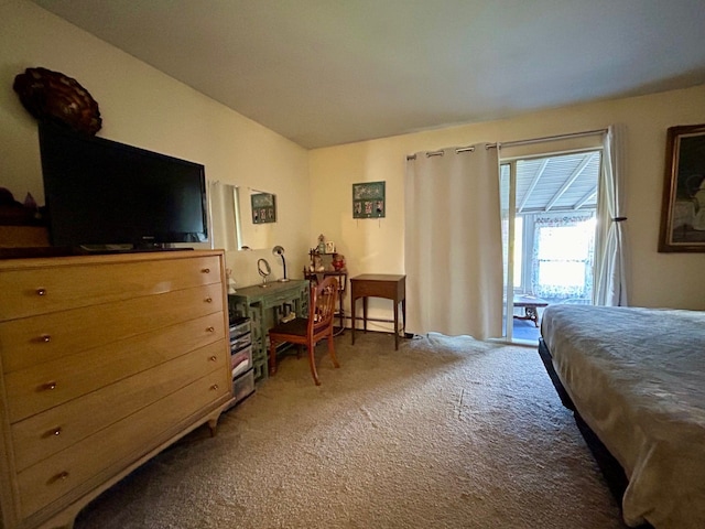 bedroom featuring carpet flooring