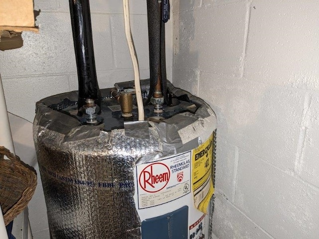 room details featuring water heater