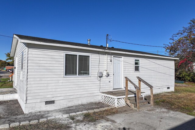 view of rear view of property