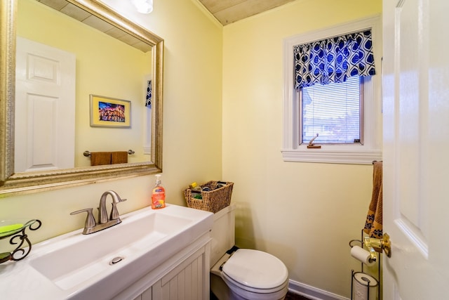 bathroom with sink and toilet