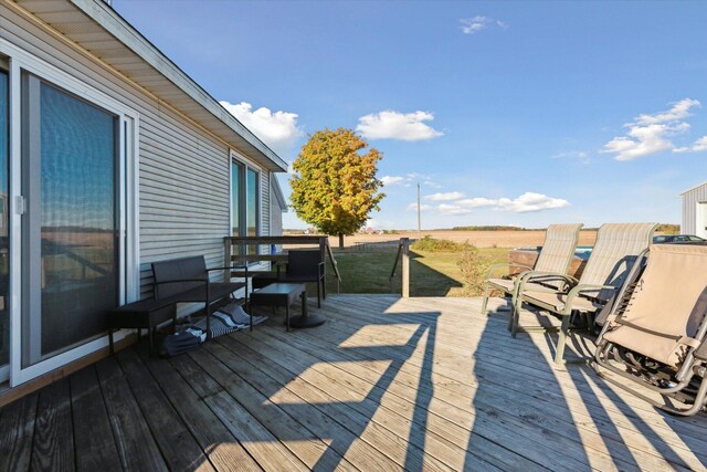 16248 Wabash Rd, Waldron, MI 49288 - view of wooden deck