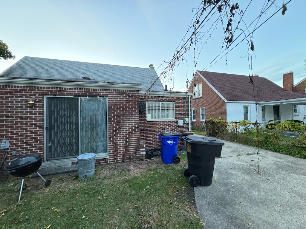 view of rear view of property