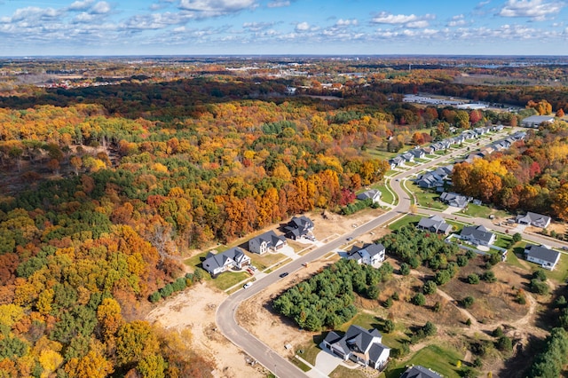 2680 Ashford Trl, Portage, MI 49024 - aerial overview of property's location featuring a forest and nearby suburban area