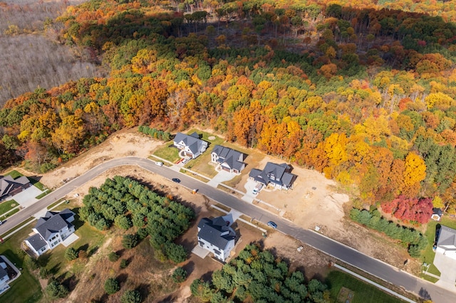 2680 Ashford Trl, Portage, MI 49024 - aerial view of property's location featuring a heavily wooded area
