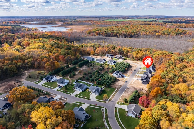2680 Ashford Trl, Portage, MI 49024 - view of property location with a forest, a large body of water, and nearby suburban area