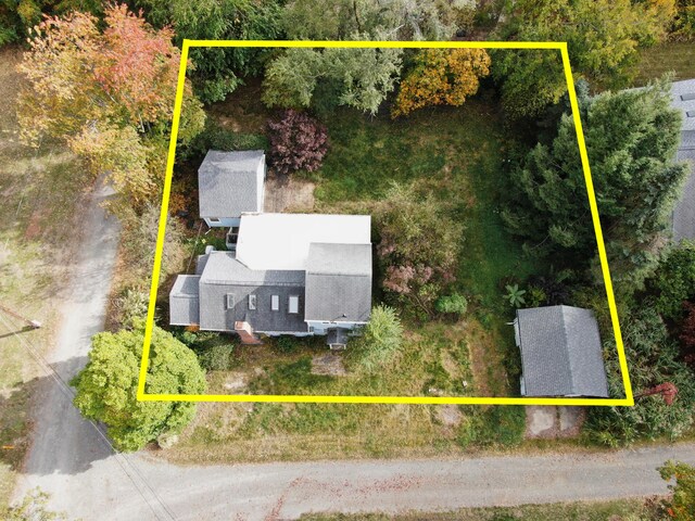 17388 Arbor Ln, New Buffalo, MI 49117 - aerial view of property and surrounding area featuring property boundaries highlighted