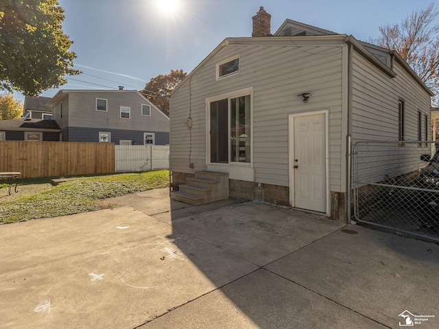 rear view of property with a patio