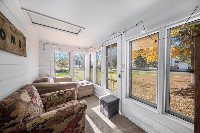 view of sunroom