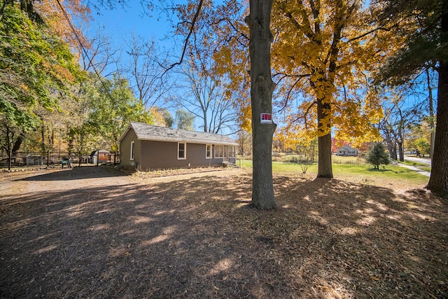 view of yard