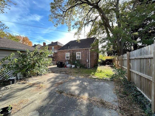 view of rear view of property