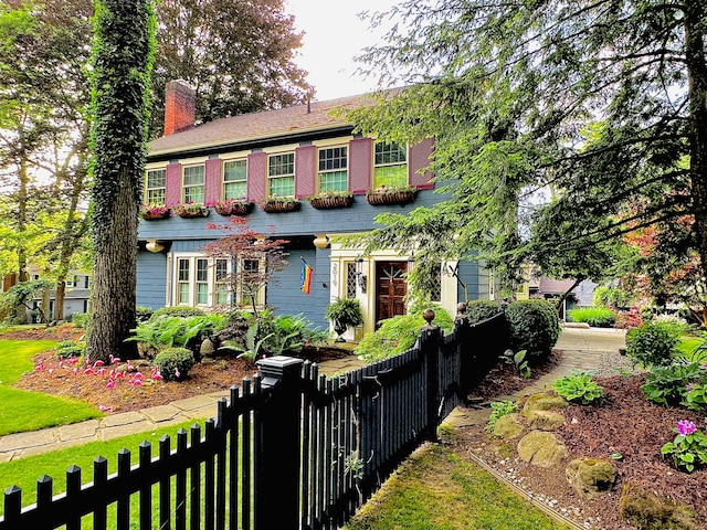 view of colonial inspired home