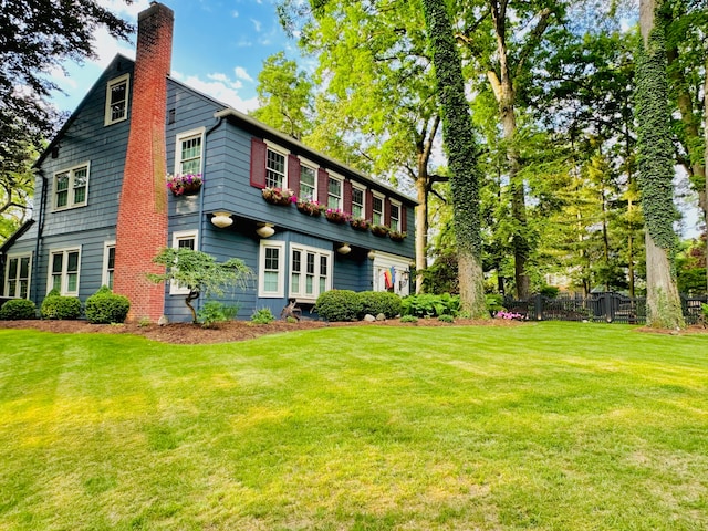 exterior space featuring a yard