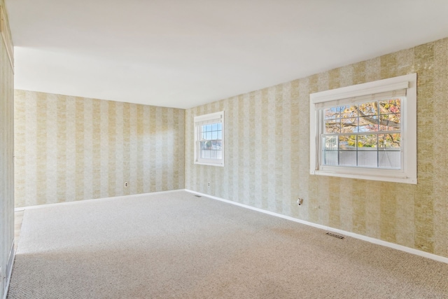 view of carpeted empty room