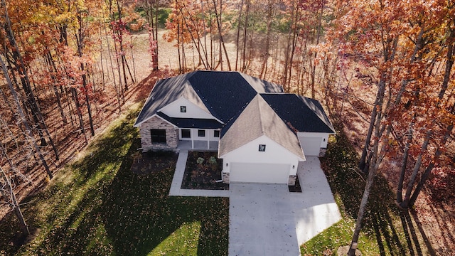 birds eye view of property