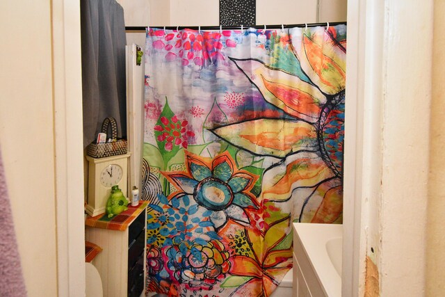 221 N 6th St, Niles, MI 49120 - bathroom with curtained shower