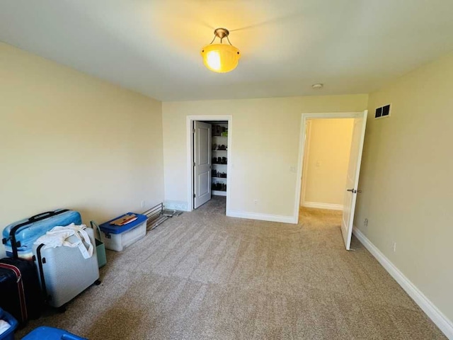 interior space featuring carpet floors