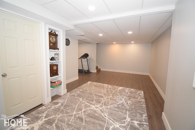 interior space featuring dark hardwood / wood-style flooring