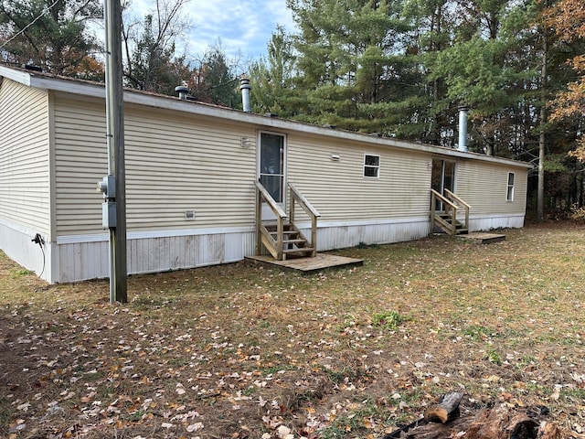 view of rear view of property