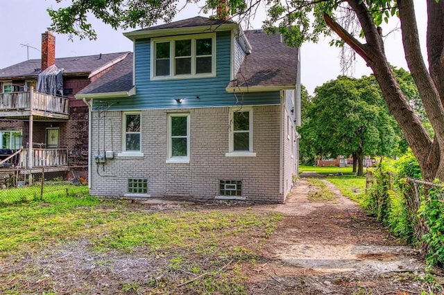 view of rear view of house