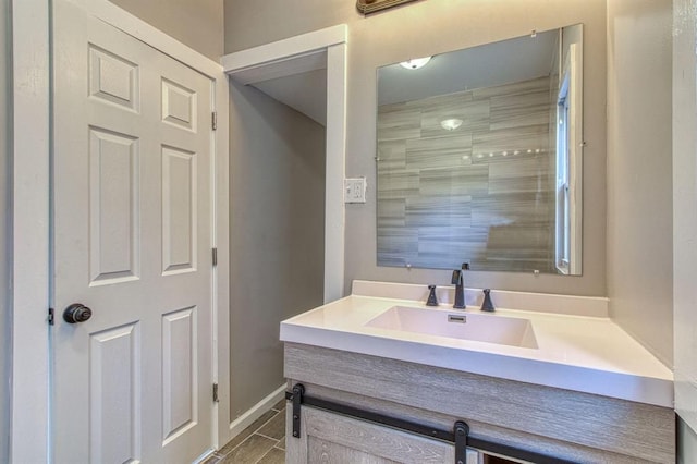 bathroom featuring vanity