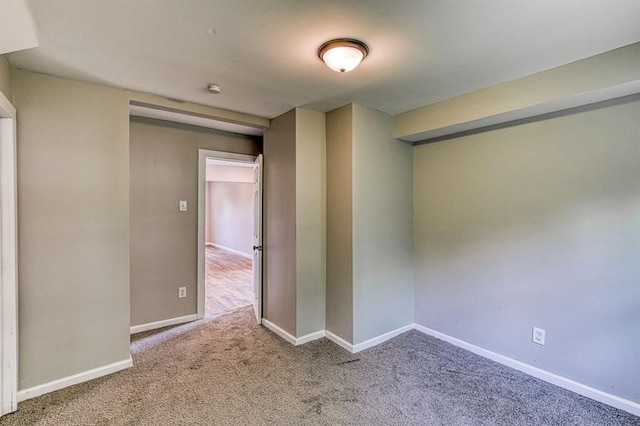 view of carpeted empty room