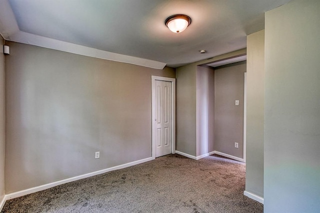 view of carpeted empty room