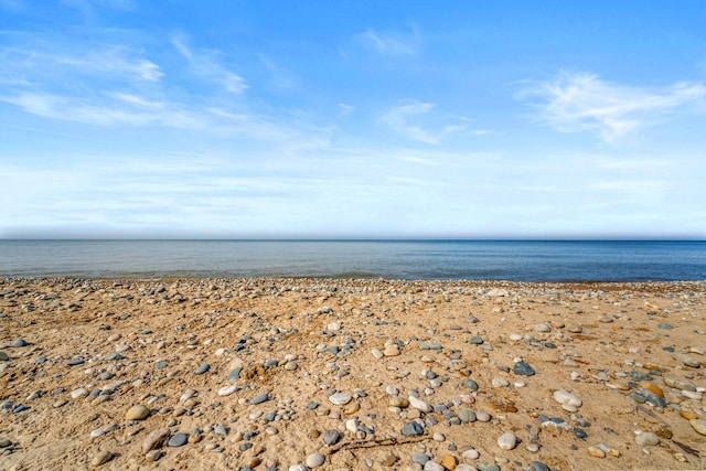 water view featuring a beach view