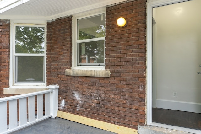 exterior space featuring a porch