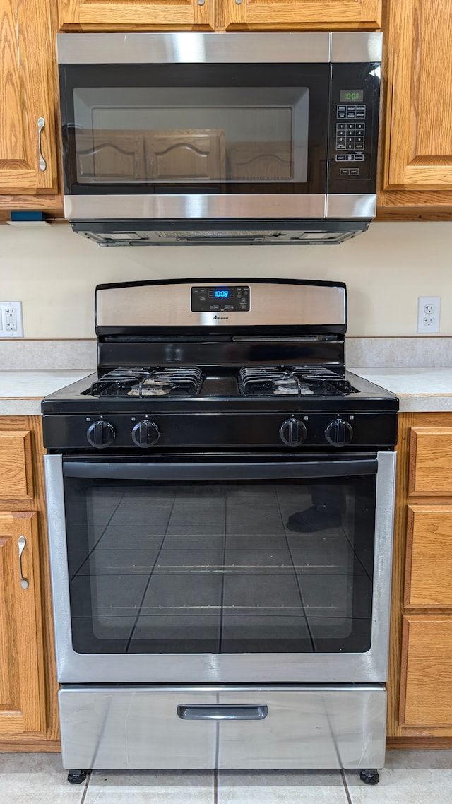 kitchen with stainless steel appliances