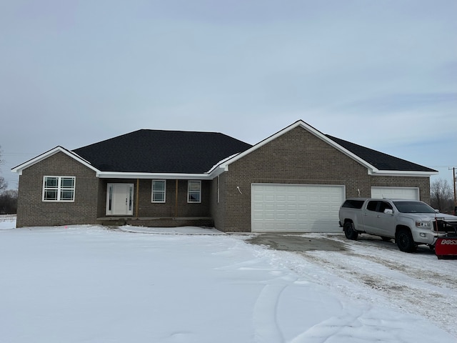 ranch-style house with a garage