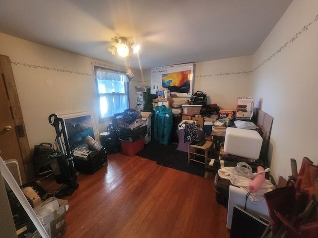 interior space featuring hardwood / wood-style flooring