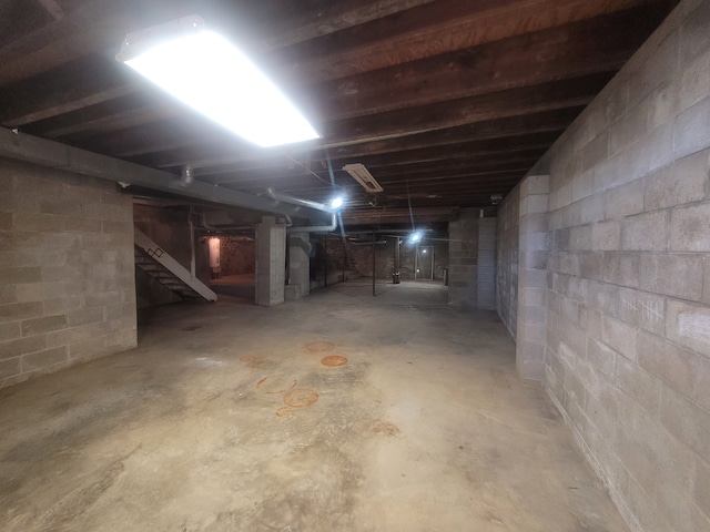 view of basement