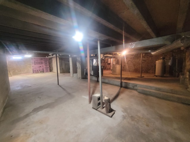 view of basement