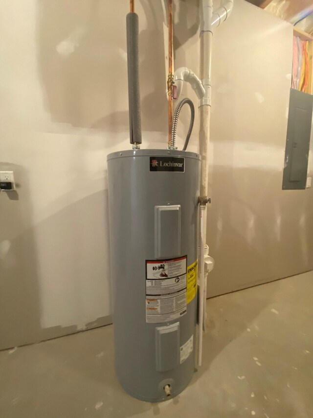 7480/7482 Head Rd, Delton, MI 49046 - utilities featuring electric water heater and electric panel